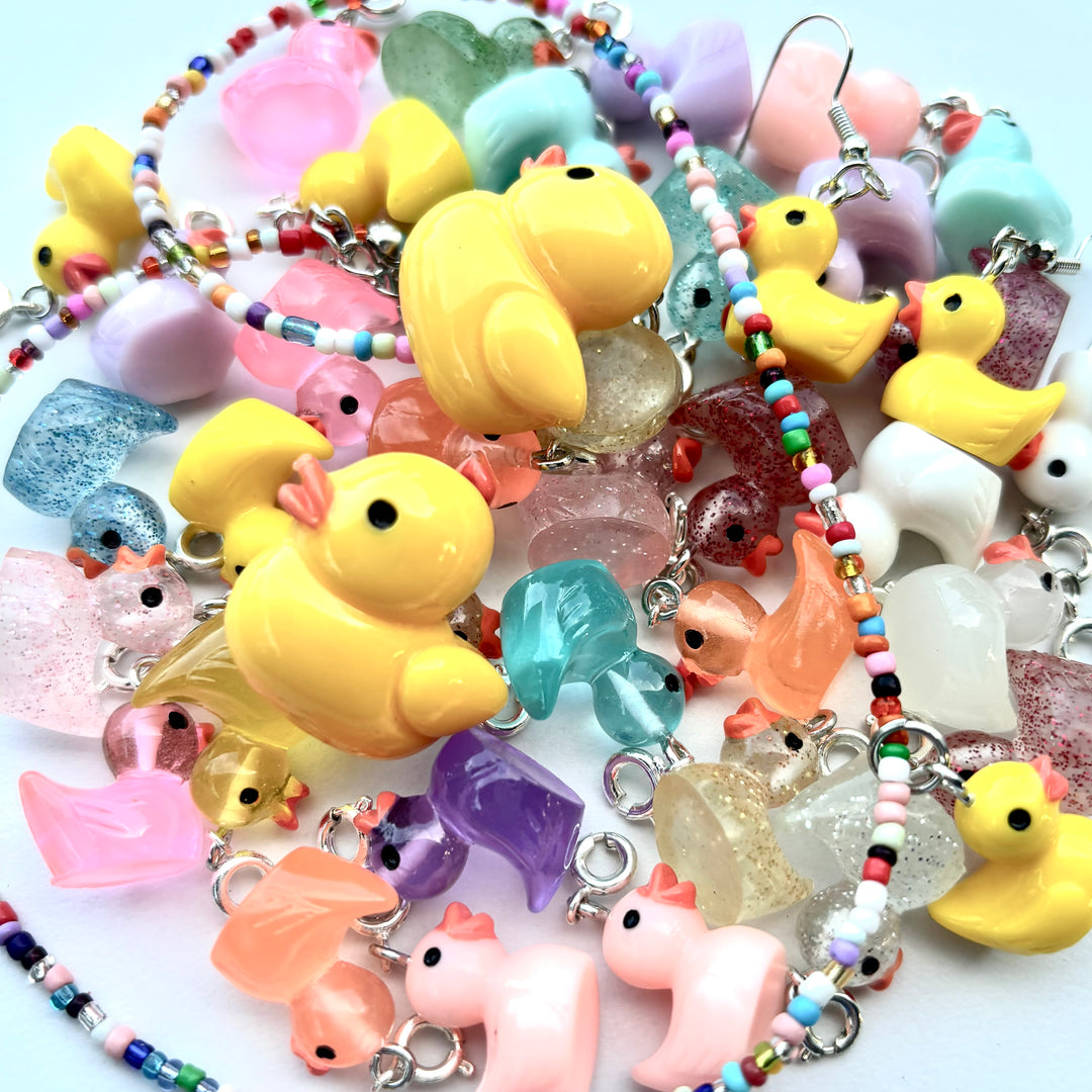 Yellow Duck Earrings