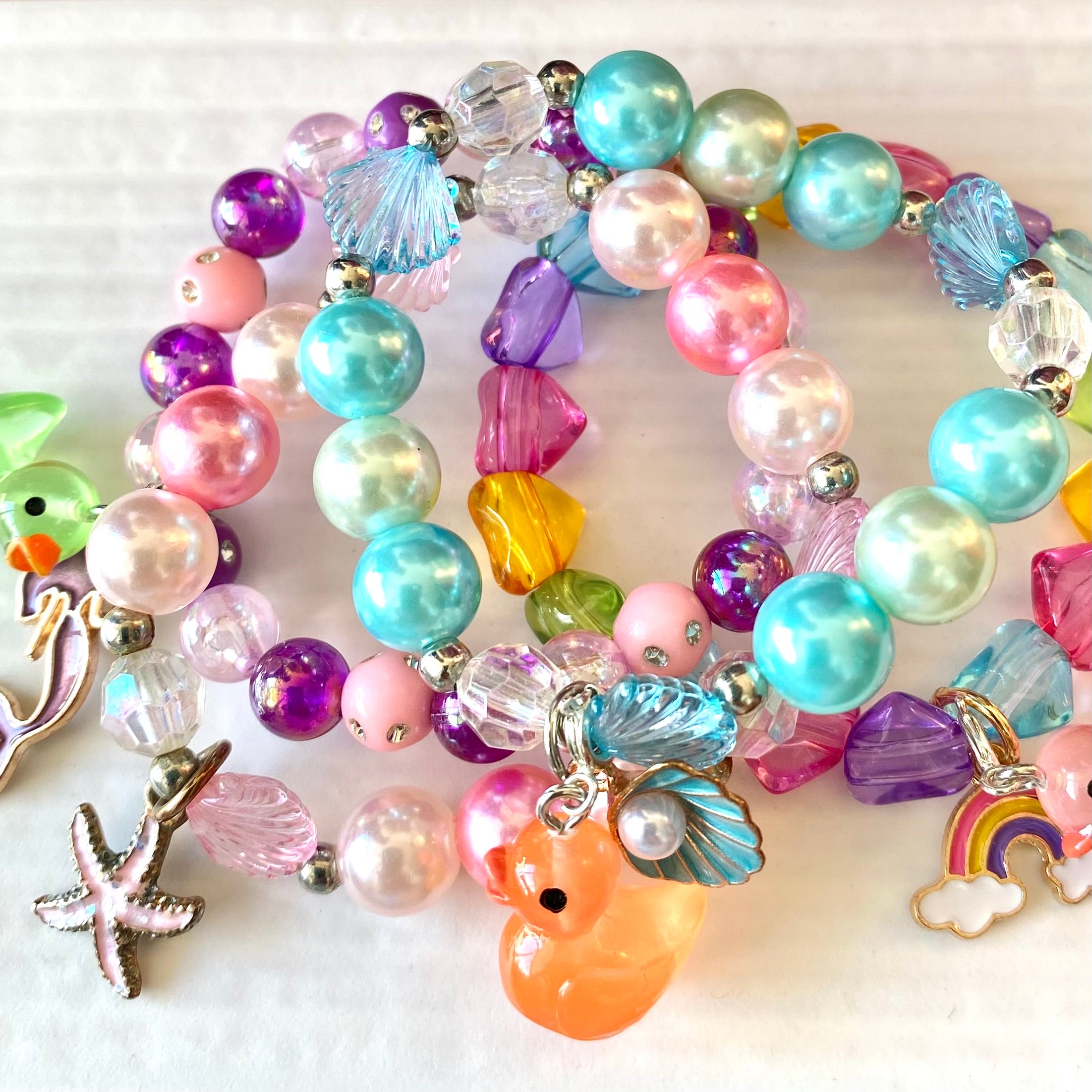 Girls Sparkly Beaded Bracelet 