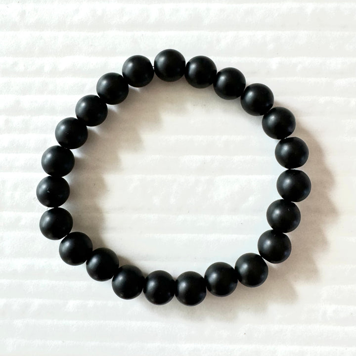 Boys Black Onyx Bracelet