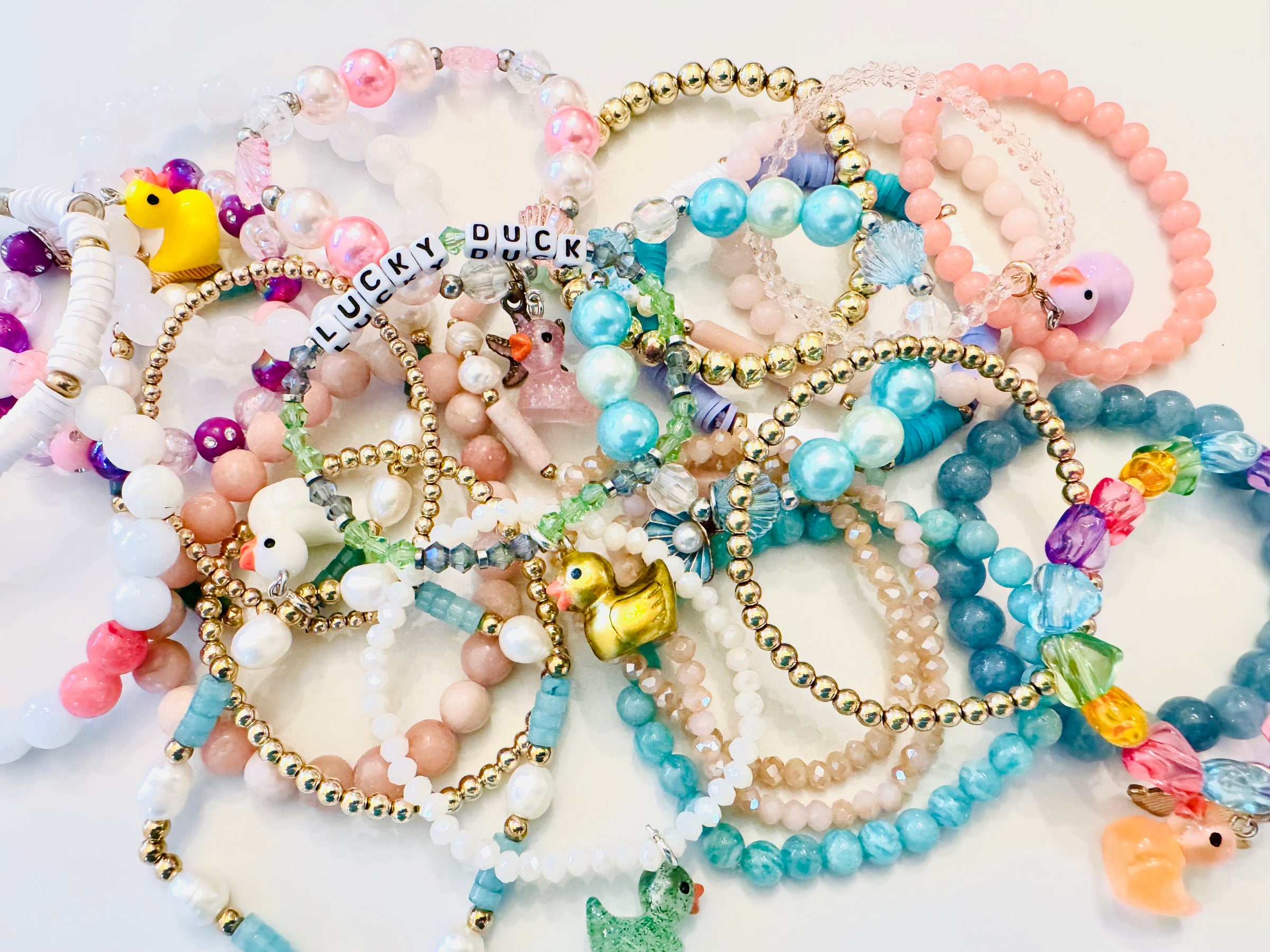 Bracelets with a Lucky Duck Charm