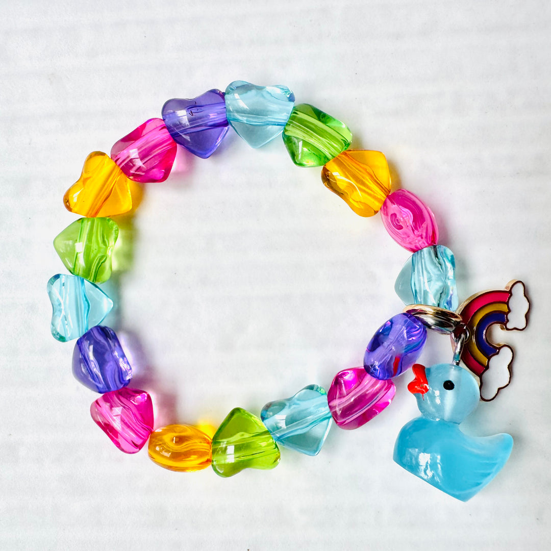 Girls Rainbow Bracelet with Unicorn