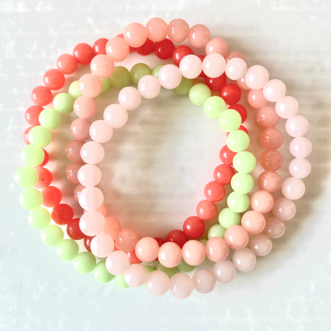 Glow Pink Bracelet Stack