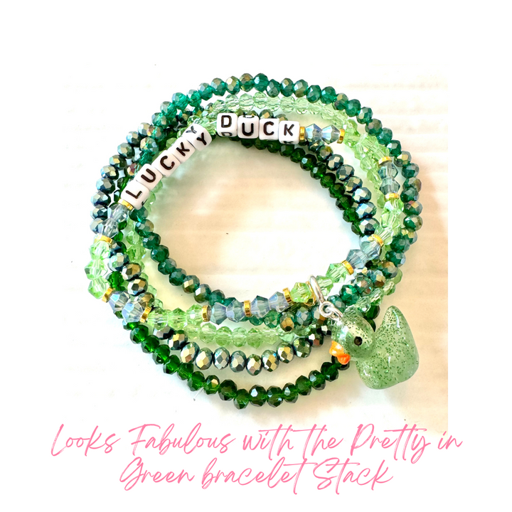 Looks Fabulous with the Pretty in Green Bracelet Stack