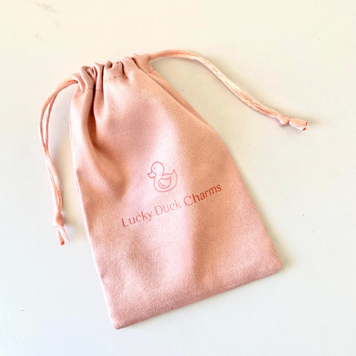 Pink Velvet Jewelry Bag
