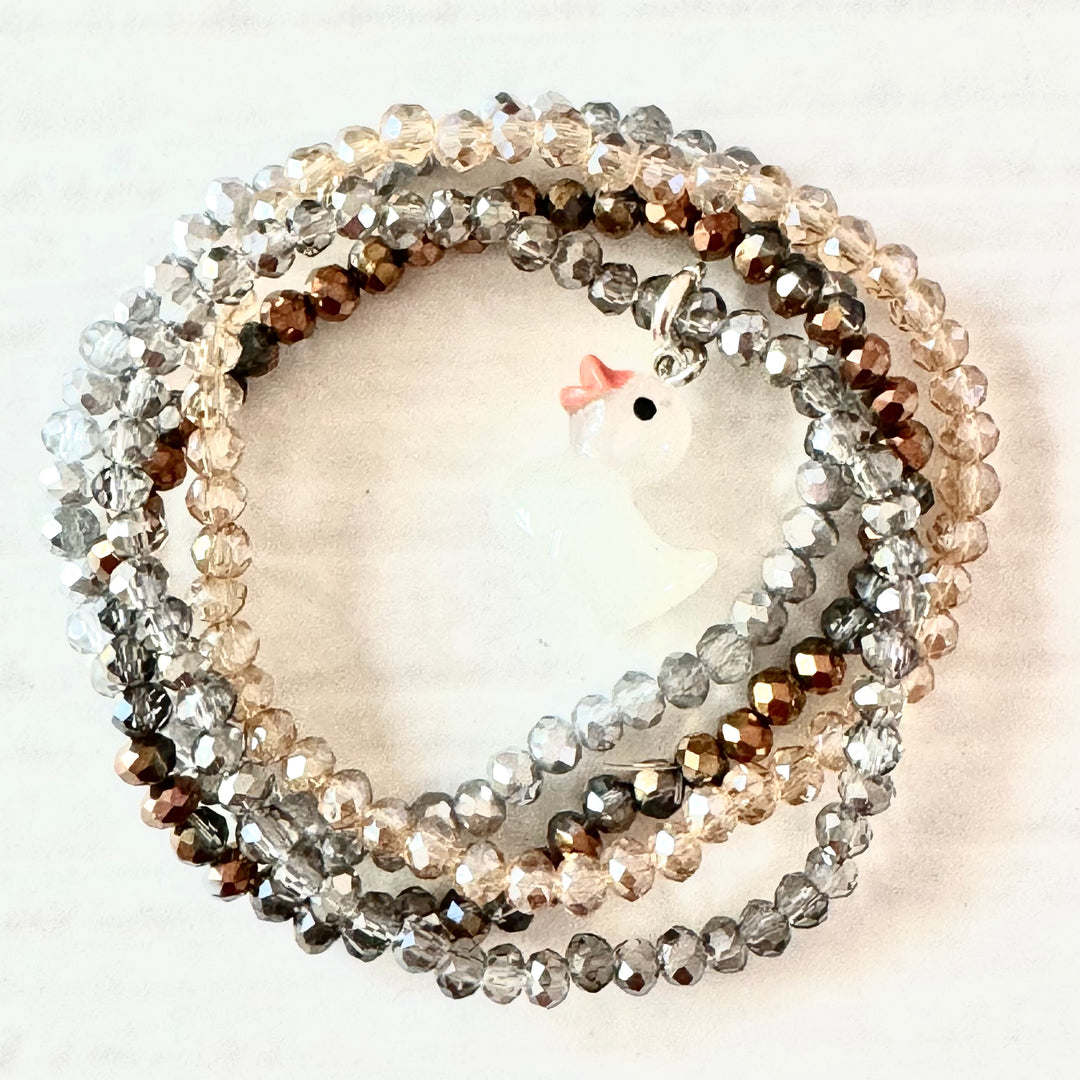 Pretty in Bronze Crystal Bracelet