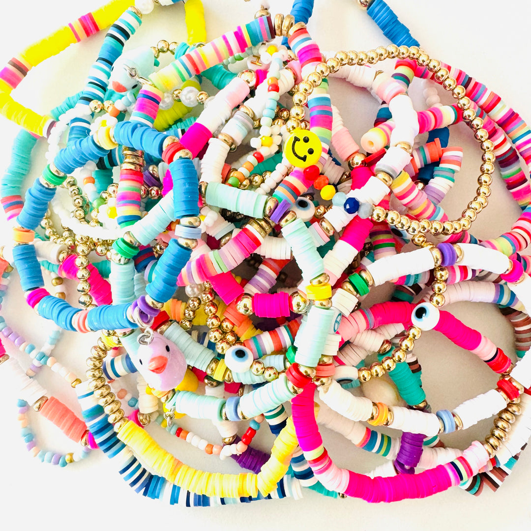 Surprise Me Please Stack of 3 Polymer Clay Bracelets