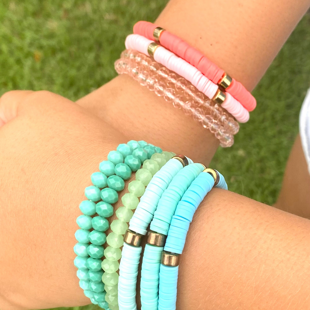 Shiny Pink Trio Bracelet