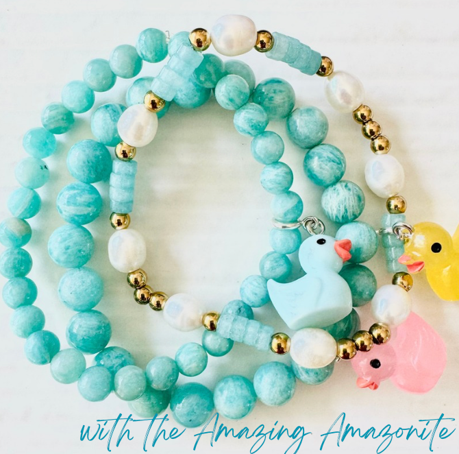 The Maxiine Bracelet with the Amazing Amazonite Bracelet